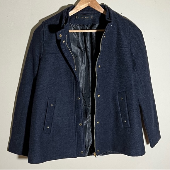 Navy Blue Winter Coat Size S - Picture 4 of 13